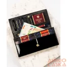 Peterson Női Bőr Pénztárca Ptn Lj-421028-0643 Black-Gold - Fekete-Arany