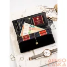 Peterson Női Bőr Pénztárca Ptn Lj-421028-0643 Black-Gold - Fekete-Arany