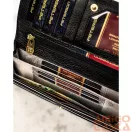 Peterson Női Bőr Pénztárca Ptn Lj-421028-0643 Black-Gold - Fekete-Arany