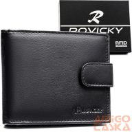 Rovicky Férfi Bőr Pénztárca 0670L-Rvd-0222 Black