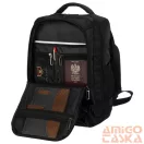 Peterson Hátizsák - Kézipoggyász -  Ptn Bielik-6491 Black - Fekete - 40 X 25 X 20 Cm -