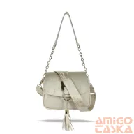 Zellia Női Oldaltáska 25203 Beige-Arany - Brw -