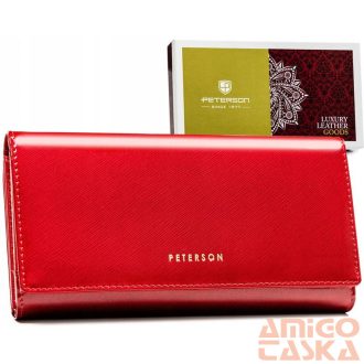 Peterson Női Bőr Pénztárca 42100-Saf-7266 Red - Piros