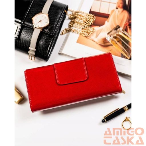 Peterson Női Bőr Pénztárca 42100-Saf-7266 Red - Piros