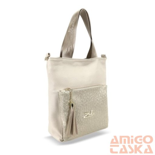 Zellia Női Válltáska/Kézitáska 17095 Beige-Arany - Strus -