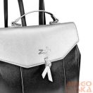 Zellia Női Hátizsák 16010 Fekete-Ezüst