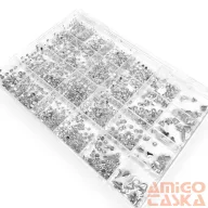   Körömdíszítő Kő - Box - Clear Több méret - Forma kővel - Go2680-148 -