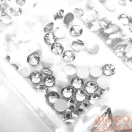 Körömdíszítő Kő - Box - Clear Több méret - Forma kővel - Go2680-148 -