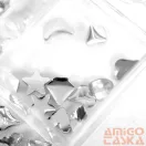 Körömdíszítő Kő - Box - Clear Több méret - Forma kővel - Go2680-148 -