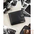 Peterson Férfi Bőr Pénztárca N992L-P-Pdm-Bl 7603  Black - Fekete