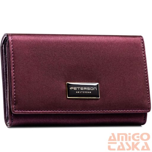 Peterson Női Pénztárca - Echo És Természetes Bőr Ptn Ps112-Hnl-2920 Purple