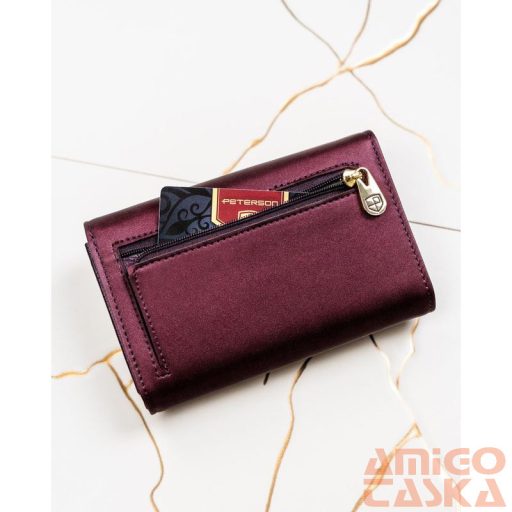 Peterson Női Pénztárca - Echo És Természetes Bőr Ptn Ps112-Hnl-2920 Purple
