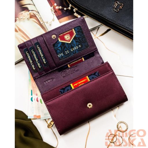Peterson Női Pénztárca - Echo És Természetes Bőr Ptn Ps112-Hnl-2920 Purple