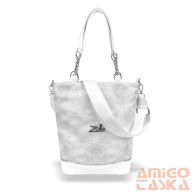 Zellia Női Válltáska 22134 Ezüst-Fehér - Monaco2 -