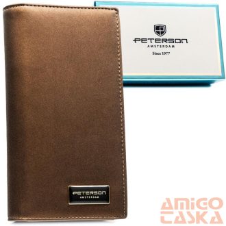  Peterson Női Pénztárca - Echo És Természetes Bőr Ptn Ps1431-Hnl-2852 Brown