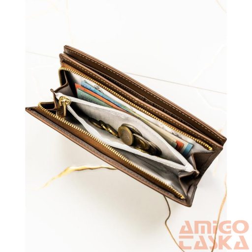 Peterson Női Pénztárca - Echo És Természetes Bőr Ptn Ps1431-Hnl-2852 Brown