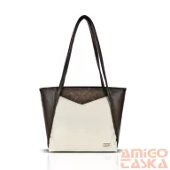 Zellia Női Válltáska ZVN26007 Barna-Beige