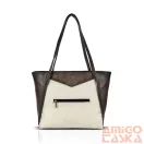 Zellia Női Válltáska ZVN26007 Barna-Beige
