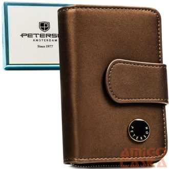   Peterson Női Pénztárca - Echo És Természetes Bőr Ptn Ps115-Hnl-2944 Brown