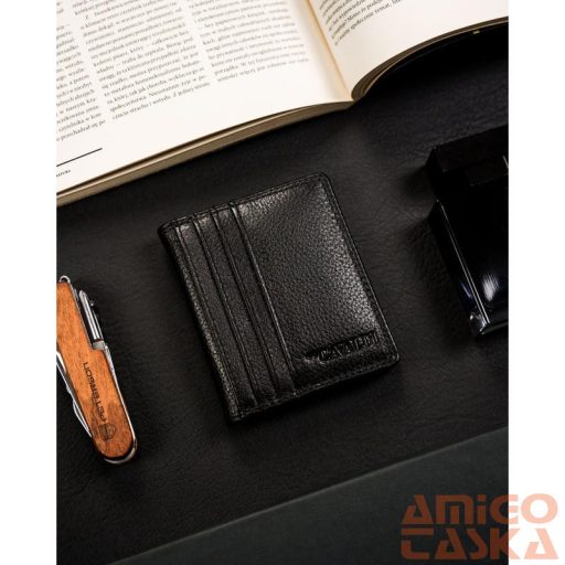 Cavaldi Bőr Kártyatartó Cw1015-Ndm-0865 Black - Fekete