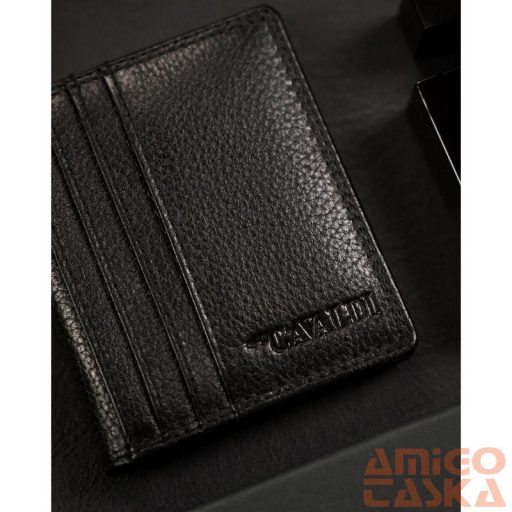 Cavaldi Bőr Kártyatartó Cw1015-Ndm-0865 Black - Fekete