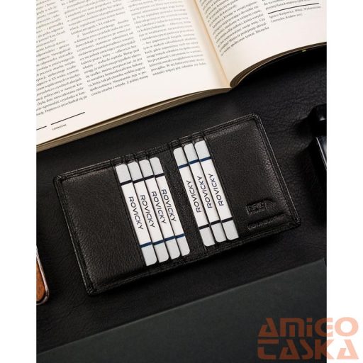 Cavaldi Bőr Kártyatartó Cw1015-Ndm-0865 Black - Fekete