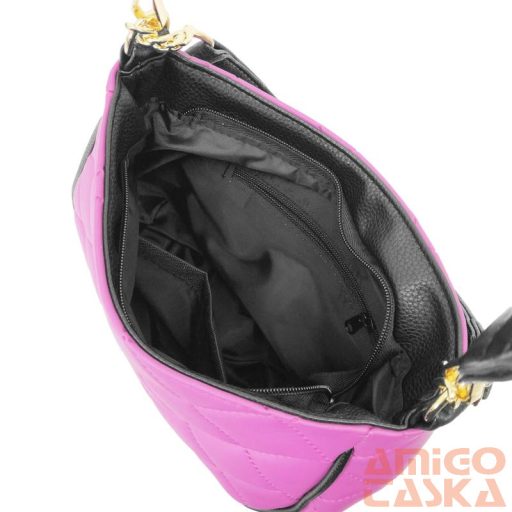 Zellia Női Oldaltáska 22226 Pink Matt - Steppelt -
