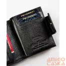 Peterson Női Bőr Pénztárca Ptn Lj-42329-0612 Black-Gold