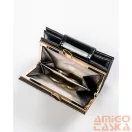 Peterson Női Bőr Pénztárca Ptn Lj-42329-0612 Black-Gold