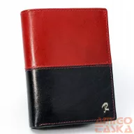 Férfi Bőr Pénztárca N4-Vt2 Black-Red
