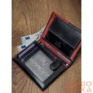Férfi Bőr Pénztárca N4-Vt2 Black-Red