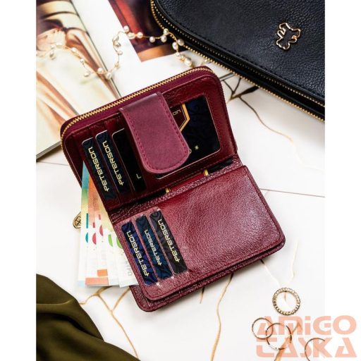 Peterson Női Pénztárca - Echo És Természetes Bőr Ptn Ps115-Hnl-2951 Purple