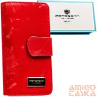   Peterson Női Pénztárca - Echo És Természetes Bőr PS116-MLF-2449 Red
