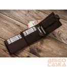 Férfi Bőr Pénztárca - Mintás - N992L-Chm-Horse-4576 - Ló Minta - Sötét Barna