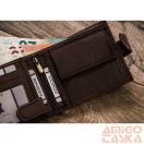 Férfi Bőr Pénztárca - Mintás - N992L-Chm-Horse-4576 - Ló Minta - Sötét Barna