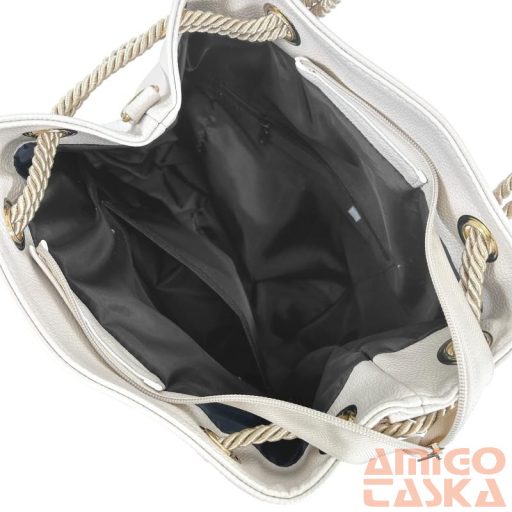 Zellia Női Válltáska 24056 Beige-Arany - Pearl -