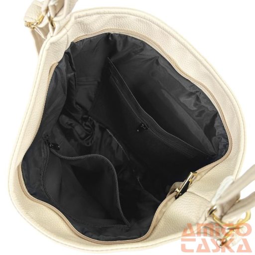 Zellia Női Válltáska/Hátizsáká Alakítható Zlb275 Beige - Shiny -