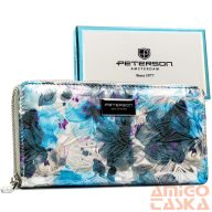   Peterson Női Pénztárca - Echo És Természetes Bőr Ptn Px25-1-Npk-4634 Blue