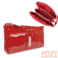   Zellia Női Pénztárca Hz-127 K892 - 2166 -Aurora Red - Piros Lakk