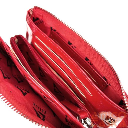 Zellia Női Pénztárca Hz-127 K892 - 2166 -Aurora Red - Piros Lakk