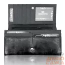 Jennifer Jones Női Pénztárca 1109-7 Fekete - Nagy Méret - Cipzáros Aprótartóval