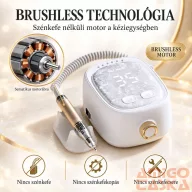   JMD-417B brushless körömcsiszoló gép – 60 W, 35 000 RPM – arany kéziegység