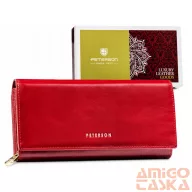 Peterson Női Bőr Pénztárcaptn 42100-Sgn-7785 Red - Piros