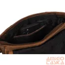 Peterson férfi bőr oldaltáska 996-M-NSH-4901 Tan – Barna