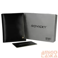Férfi Bőr Pénztárca N02-Rvt Black