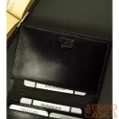 Férfi Bőr Pénztárca N02-Rvt Black