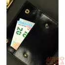 Férfi Bőr Pénztárca N02-Rvt Black
