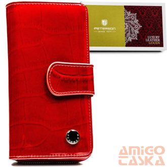 Peterson Női Bőr Pénztárca Ptn 76116-Cb-8744 Red