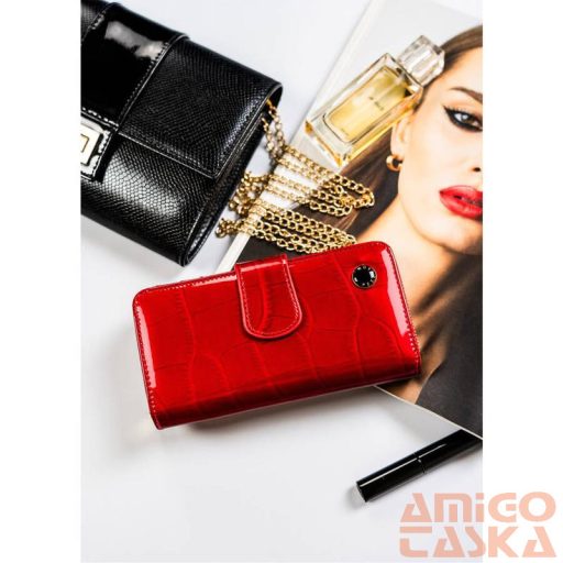 Peterson Női Bőr Pénztárca Ptn 76116-Cb-8744 Red