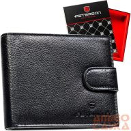Peterson Férfi Bőr Pénztárca Ptn N992L-Spdm-9523 Fekete